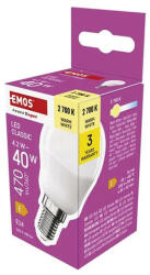 EMOS LED izzó EMOS E14 kisgömb 4, 2W meleg fény 2700K (1525731240) - robbitairodaszer