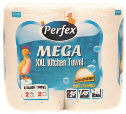 Perfex Kéztörlő tekercses háztartási PERFEX Boni Mega 2 tekercses 2 rétegű (SKU04827) - tonerpiac