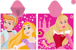 Global Licence Srl Disney Hercegnők 100% pamut poncsó - 55x110 cm