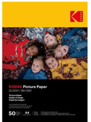 Kodak Fotópapír KODAK Picture High Gloss A/4 180 g 50 lapos (KO-9891264) - tonerpiac