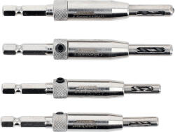 TOYA Set burghie autocentrante, 4 piese, 2-4, 5 mm, 1/4 HEX (22750) Burghiu