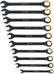 Brüder Mannesmann Mannesmann QUANTOOL Set chei combinate cu clichet, 10 piese, 8-19 mm, din oțel CrV (Q25210)