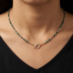 Ezera Colier Choker Valer din cristale de Rubin Zoisit, cupru placat cu aur (CCVALER)