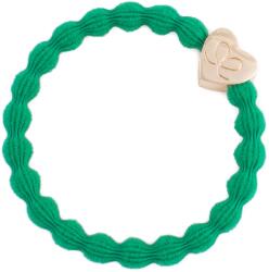 By Eloise London Gold Heart Elastice de păr pentru femei culoare Emerald Green