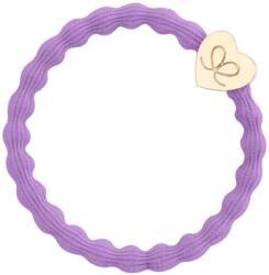 By Eloise London Gold Heart Elastice de păr pentru femei culoare Lilac