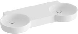 RAVAK ARC - Lavoar dublu ARC-120, 120x52 cm, fără preaplin, fără orificii pentru baterie, alb XJX01312002 (XJX01312002)