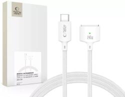 Tech-Protect Ultraboost MMC01 140W Magsafe 3 - Type-C mágneses Macbook töltőkábel 2m - fehér