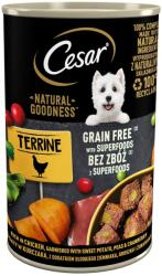 Cesar Natural Goodness Hrana umeda pentru caini adulti, cu pui, cartofi dulci, mazare si afine 400g
