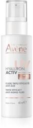 Avène Hyaluron Activ UV Triple Efficacy Anti-Aging Fluid bőrvédő folyadék hialuronsavval SPF 50 40 ml