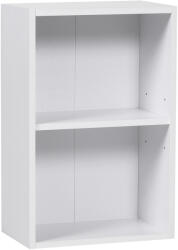 HOMCOM Biblioteca din lemn HOMCOM, cu raft, 40x24x61 cm, alba | Aosom Romania (02-0598) Comoda
