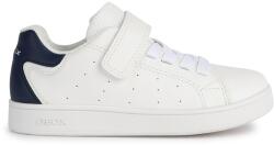 GEOX Geox, Sneaker tépőzáras pánttal, Fehér, Tengerészkék, 31 EU (J36LSA000BCC0899-31)