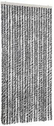 vidaXL rovarháló függöny, szürke és fekete-fehér, 90x200 cm, zsenília, 2 kg (377335VidaXL)