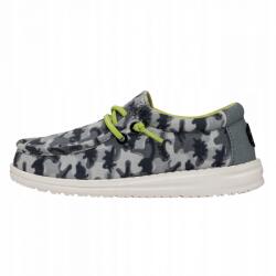 HEYDUDE Kids Loafers, HeyDude Wally Youth Camodino, szürke, 37 EU (68422#171499V)
