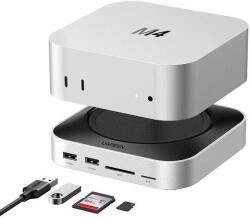 UGREEN Docking Station Ugreen CM841, USB-C / 3xUSB-A 3.2, 2xUSB-C 3.2, 2xUSB-A 3.0, NVMe, SD/TF (Gri) (UGR5711)
