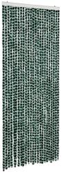 vidaXL zöld és fehér zsenília rovarfüggöny 100 x 200 cm 2.15 kg (377385VidaXL)