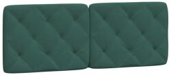 vidaXL sötétzöld bársony fejtámla párna 120 cm 1.65 kg (374723VidaXL)