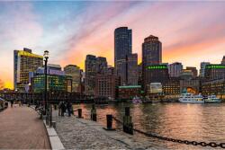 Media Öntapadó és mosható falfestmény City46 Boston alkonyatkor, 250 x 200 cm (FOTOTAP9120)
