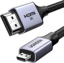UGREEN Cablu HDMI Ugreen HD164, 8K, HDMI Micro - HDMI, 2m (Gri)