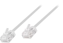LogiLink Cat. 6A Slim High-Flex пач кабел бял 0, 15 м