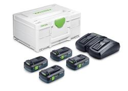 Festool Energia-set SYS 18V 4xTBX4/TCL6DUO (578823) - fetis