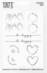 TATTONME Tatuaje temporare rezistente la apa Mix cuplu (TMCouple)