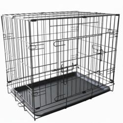 Pepita Cușcă portabilă pentru câini Pepita 60x42x50cm - M - negru (KF-M60)