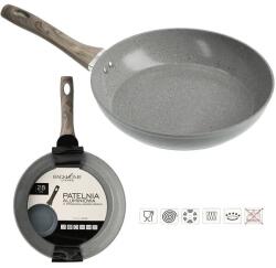 Ramiz Tigaie din aluminiu - 28 cm, 2, 5 mm, acoperită cu marmură gri (ZDI7619)