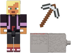 Mattel Minecraft, Redstone Charged, Minecraft's Kai, figurina + accesoriu Figurina