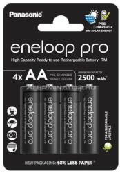 Panasonic Eneloop Pro AA 2500mAh 4 db újratölthető elem (BK-3HCDE/4CP) (BK-3HCDE/4CP)