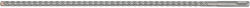 TOYA Burghiu încrucișat 10 x 450 mm SDS-Plus (YT-42329) Burghiu