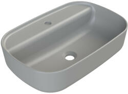 CeraStyle AQUA - PULTRA ültethető - Top Counter - porcelán mosdó - MATT SZÜRKE - 60 x 40 cm