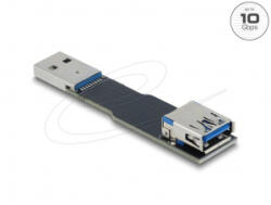 Delock USB 10 Gbps adapter USB A-típusú aljzat - apa csatlakozó, egyenes kialakítású (67420) (67420)