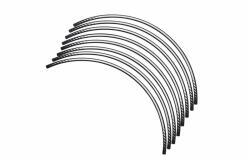 Puig Rim strip PUIG PREMIUM 8431B white fluor set of 8 rim strips (MTP55209)