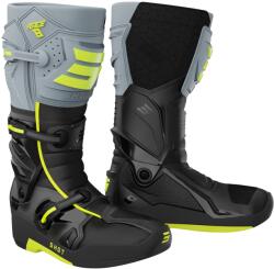 Shot Ghete motocross Shot Race 8 negru-gri-galben fluo (SHOA07-24A1-B06) - motozem - 1 516,00 RON
