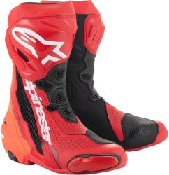 Alpinestars Ghete moto Alpinestars Supertech R Vented rosu fluo (AIM130-602)