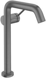 Hansgrohe Tecturis S Egykaros mosdócsaptelep 240 Fine CoolStart EcoSmart+ mosdótálakhoz push-open lefolyógarnitúrával, Szálcsiszolt Fekete Króm 73370340 (73370340)