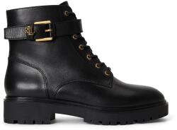 Lauren Ralph Lauren ghete scurte pentru femei din piele Allyson Logo 9BY2-OBDZSO_99X (802P12046001.001)