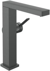 Hansgrohe Tecturis E Egykaros mosdócsaptelep 210 Fine CoolStart EcoSmart+ elforgatható kifolyóval, push-open-nel, Szálcsiszolt Fekete Króm 73060340 (73060340)
