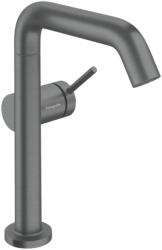 Hansgrohe Tecturis S Egykaros mosdócsaptelep 210 Fine CoolStart EcoSmart+ elforgatható kifolyóval, push-open-nel, Szálcsiszolt Fekete Króm 73360340 (73360340)