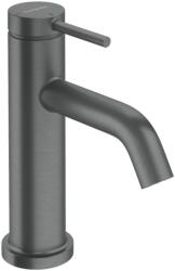 Hansgrohe Tecturis S Egykaros mosdócsaptelep 80 CoolStart EcoSmart+ automata lefolyógarnitúrával, Szálcsiszolt Fekete Króm 73302340 (73302340)