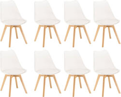 Leziter Silla étkezőszék 8 db fehér színben (DA232AW_8) - snaigeshop