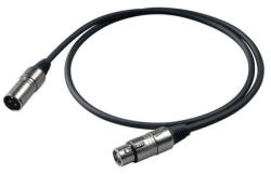 Proel BULK250LU1 XLR-XLR - Cablu microfon 1m (BULK250LU1)
