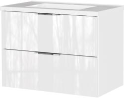 Germania Бял гланцов стенен шкаф за мивка 81x61 cm Celano - Germania (9085-84)
