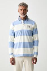 Hackett hosszúujjú férfi pamut - kék M