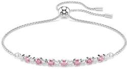 Swarovski női fém köbös cirkónium karkötő MATRIX - rózsaszín Univerzális méret