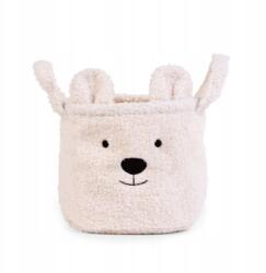 Childhome Plüss játéktároló doboz 25 x 20 x 20 cm Teddy bear Off white (CCBTW20)