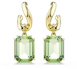 Swarovski női aranyozott swarovski kristály fülbevaló MILLENIA - zöld Univerzális méret - answear - 79 990 Ft