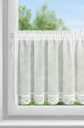 Eurofirany Irigy Hónaljmirigy 60x150 Gabi krémszínű, csipkével díszített, alagútra kész (5903571484697)
