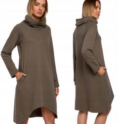 MOE Ruha Női Melegítő Pamut Aszimmetrikus Trapéz Khaki XXL 44