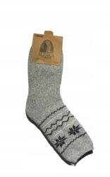  Alpaka Gyapjú Téli Zokni Thermo Gyönyörű Szürke 39-42 Unisex (8698695923012)